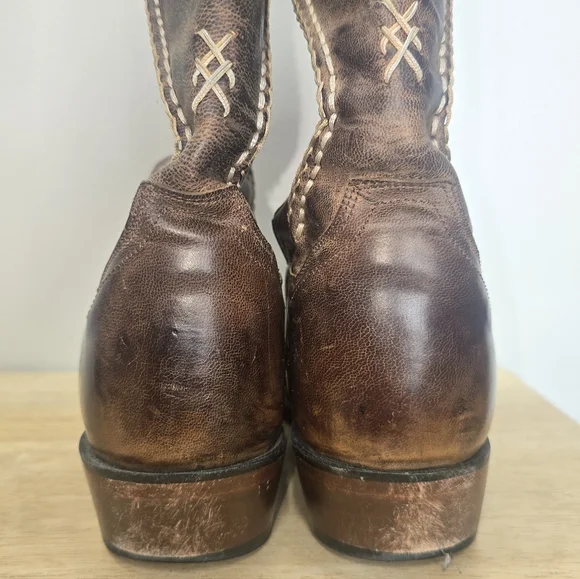 Dan Post Men's Albany Distressed Leather Cowboy Boots Sz 9 EW Western - Picture 6 of 10